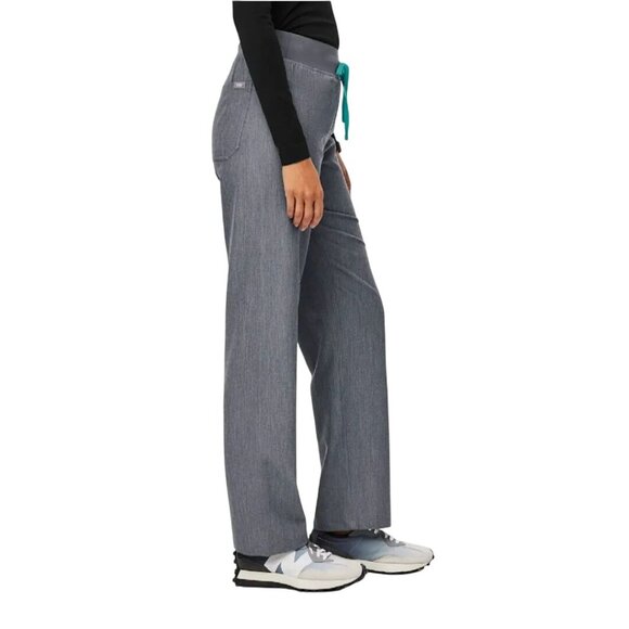 Figs High Waisted Livingston Basic Scrubs T21003 Graphite 2 Pocket Size XXL - Picture 7 of 11